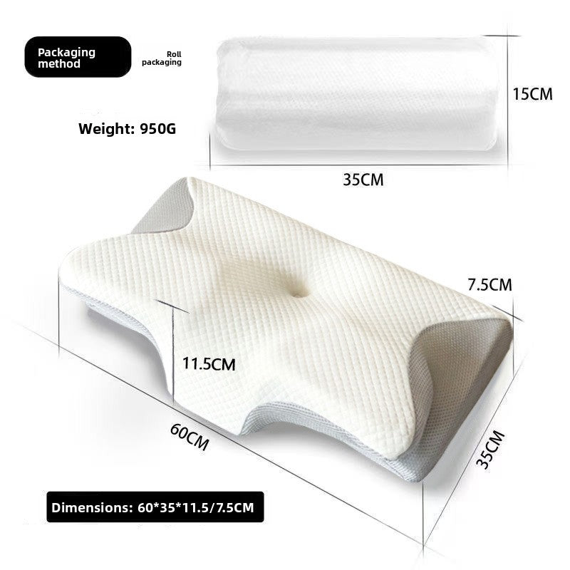 Ergonomic Memory Foam Contour Pillow