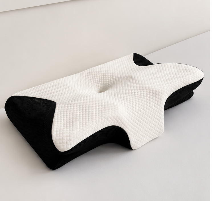 Havomia Ergonomic Memory Foam Cervical Pillow - Black
