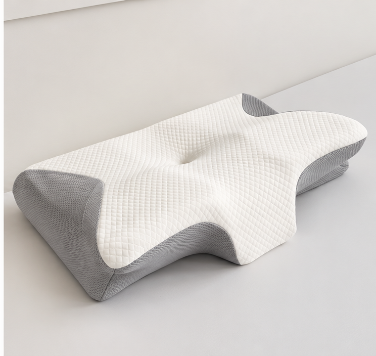 Havomia Ergonomic Memory Foam Cervical Pillow - Grey